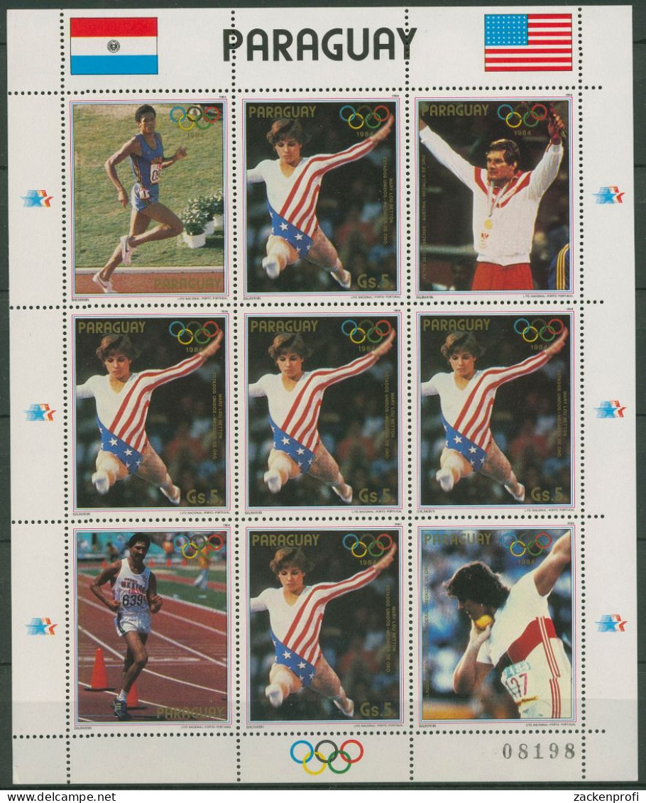 Paraguay 1985 Medaillengewinner Los Angeles 3830 K Postfrisch (C80546) - Paraguay