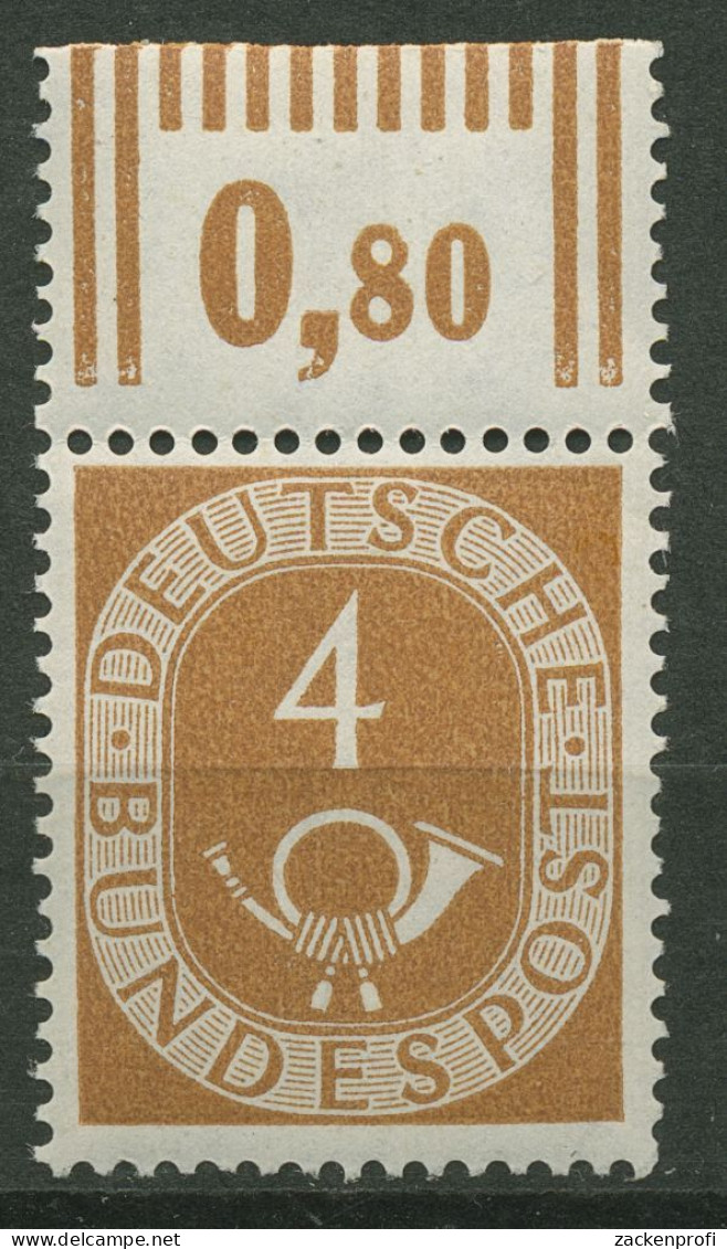 Bund 1951 Posthorn Bogenmarken 124 Oberrand Postfrisch - Nuovi