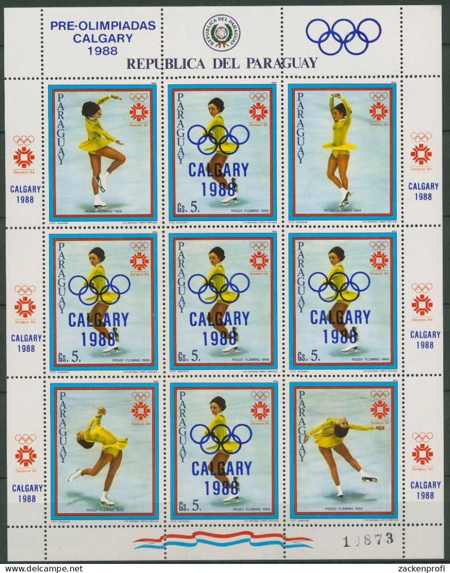 Paraguay 1986 Olympische Winterspiele CALGARY 4001 K Postfrisch (C80547) - Paraguay