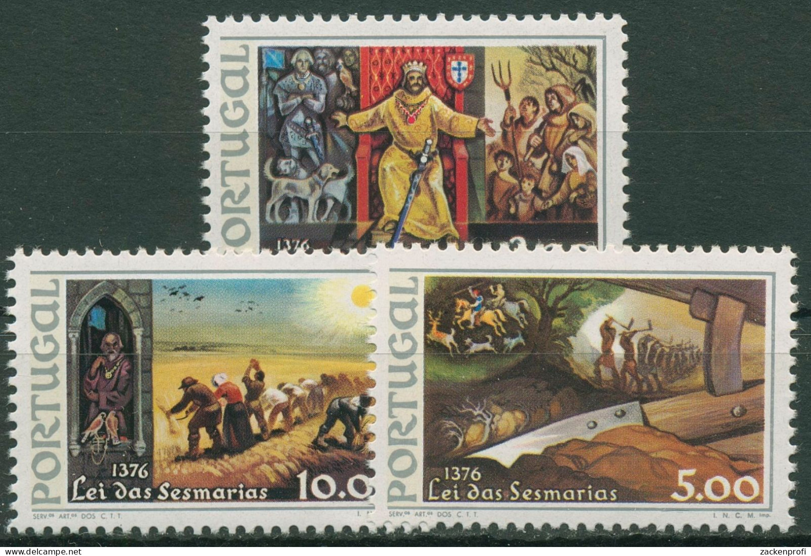 Portugal 1976 Bodenrecht Sesmarias Landwirtschaft 1316/18 Y Postfrisch - Unused Stamps