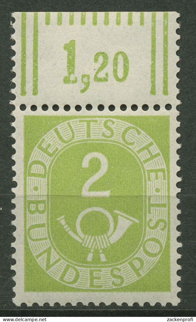 Bund 1951 Posthorn Bogenmarken 123 Oberrand Postfrisch - Nuovi