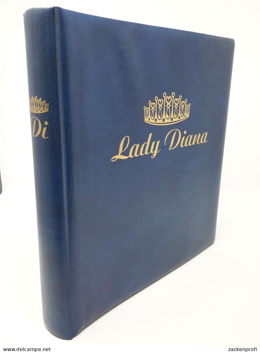 LINDNER Ringbinder LADY DIANA Blau Gebraucht Neuwertig (Z2162) - Binders Only