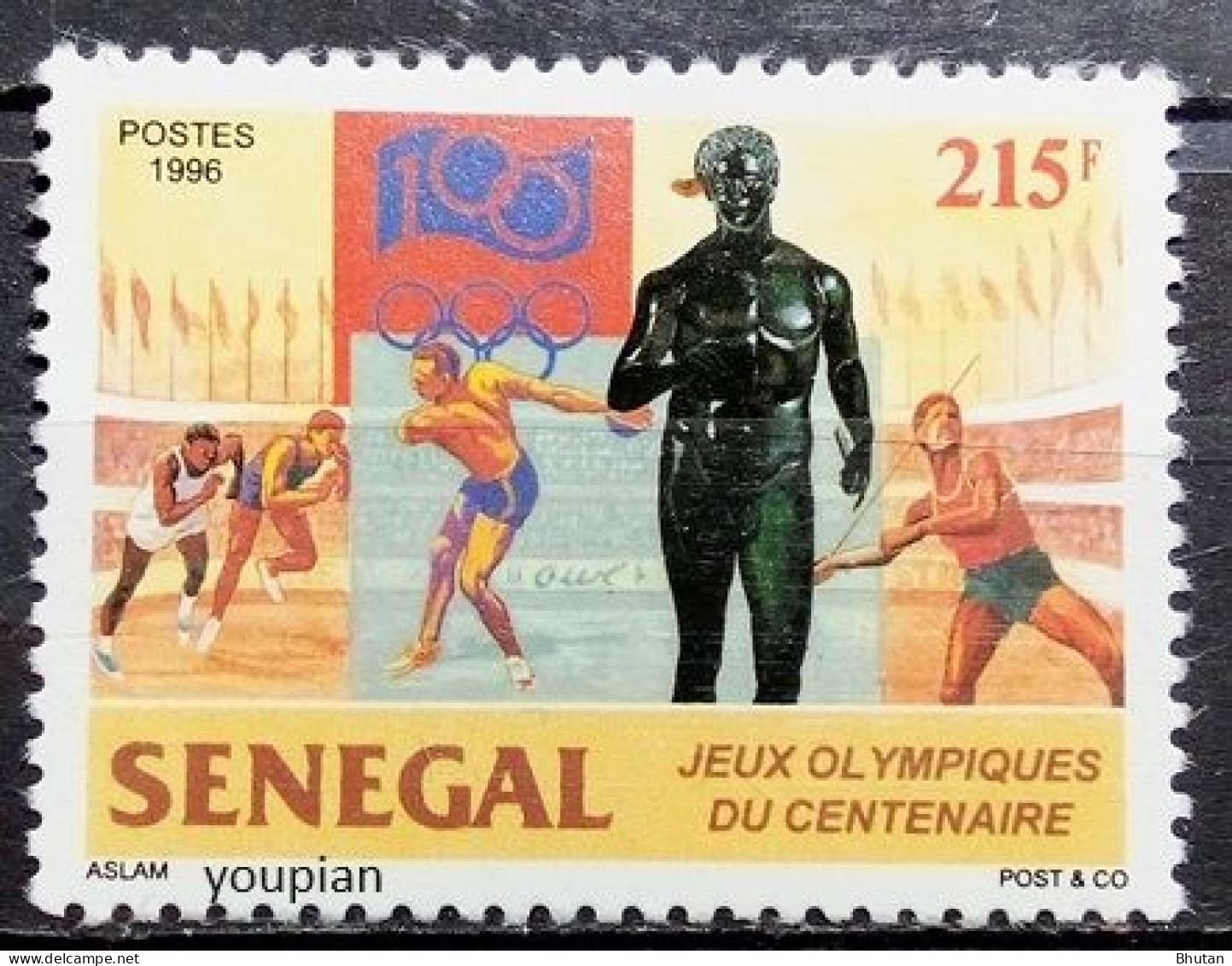 Senegal 1996, 100 Years Of Olympic Games, MNH Single Stamp - Senegal (1960-...)