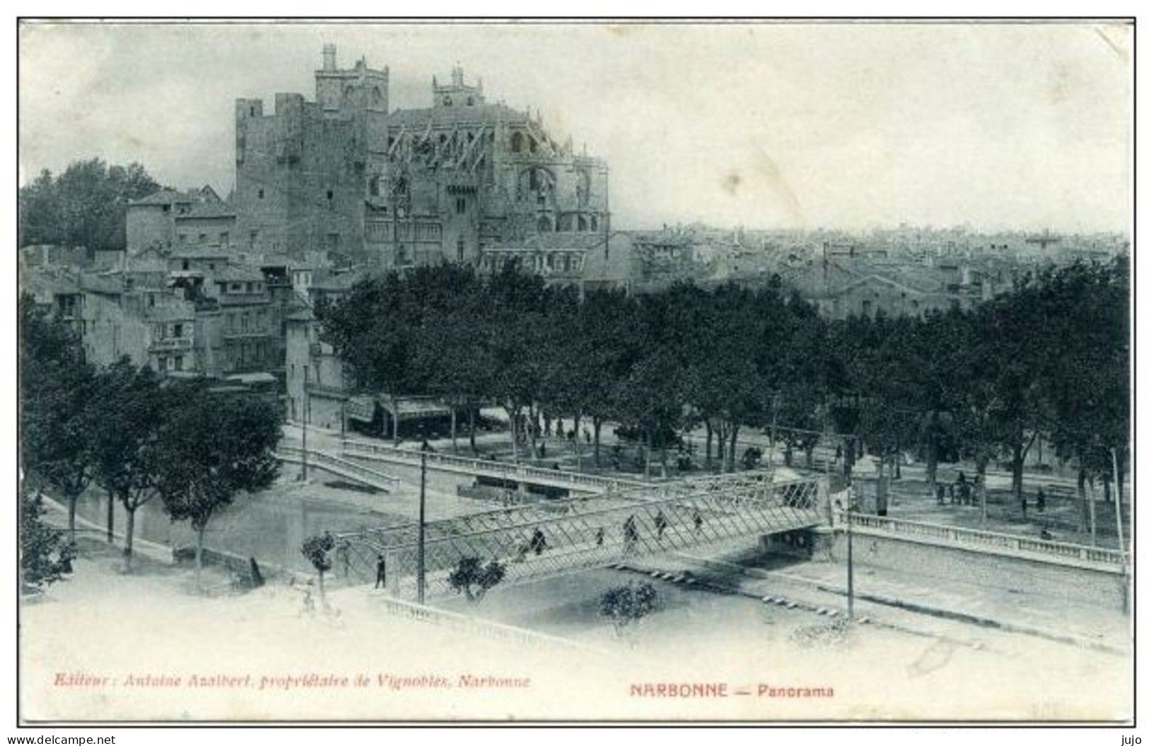 11 - NARBONNE  - Panorama - Passerelle - Esditeur : Antoine Azalbert Proprietaire De Vignoble - Narbonne