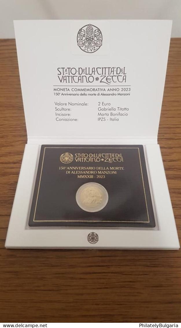 Vatican 2023 - 2 Euro - 150 Years Since The Death Of Alessandro Manzoni - Vaticano