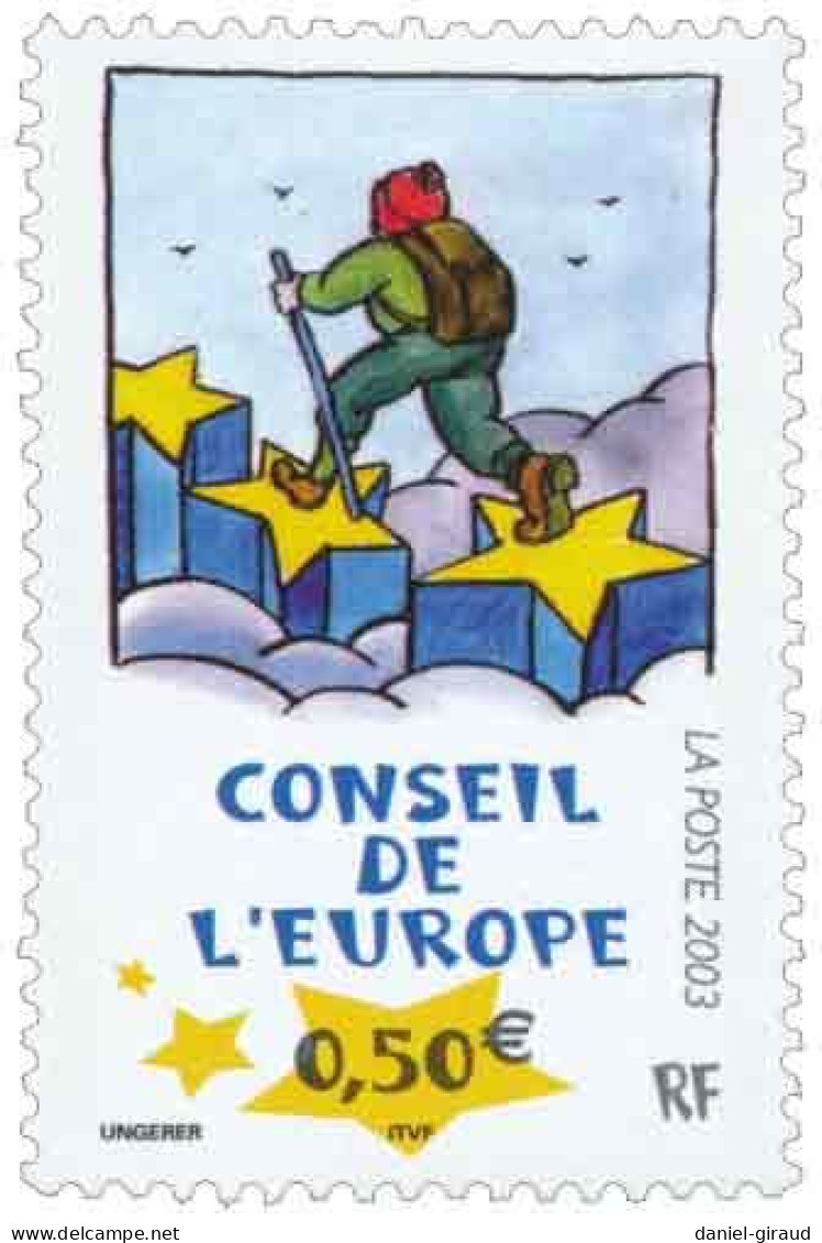 France 2003 Série De 2 Timbres Services N°YT TS126 Et 127 MNH** Conseil De  L'Europe - Nuevos