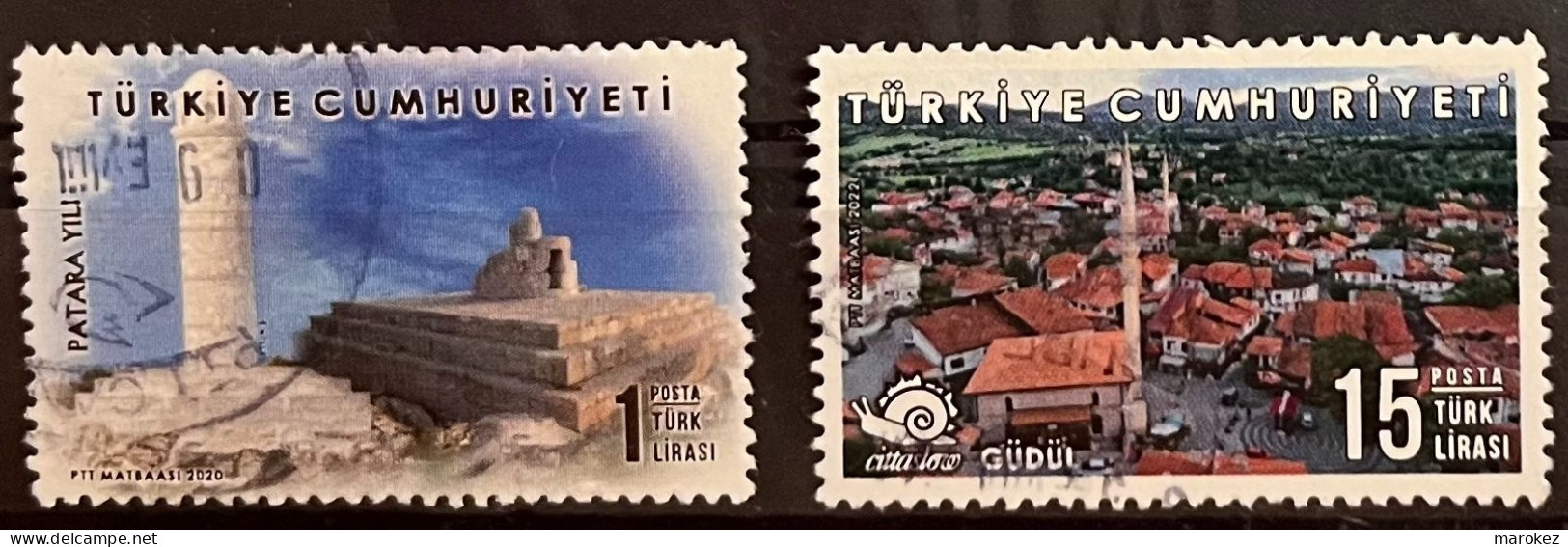 TURKEY 2020-2022 Cities - Patara & Guldul 2 Postally Used Definitives MICHEL # 4580,4694 - Gebraucht
