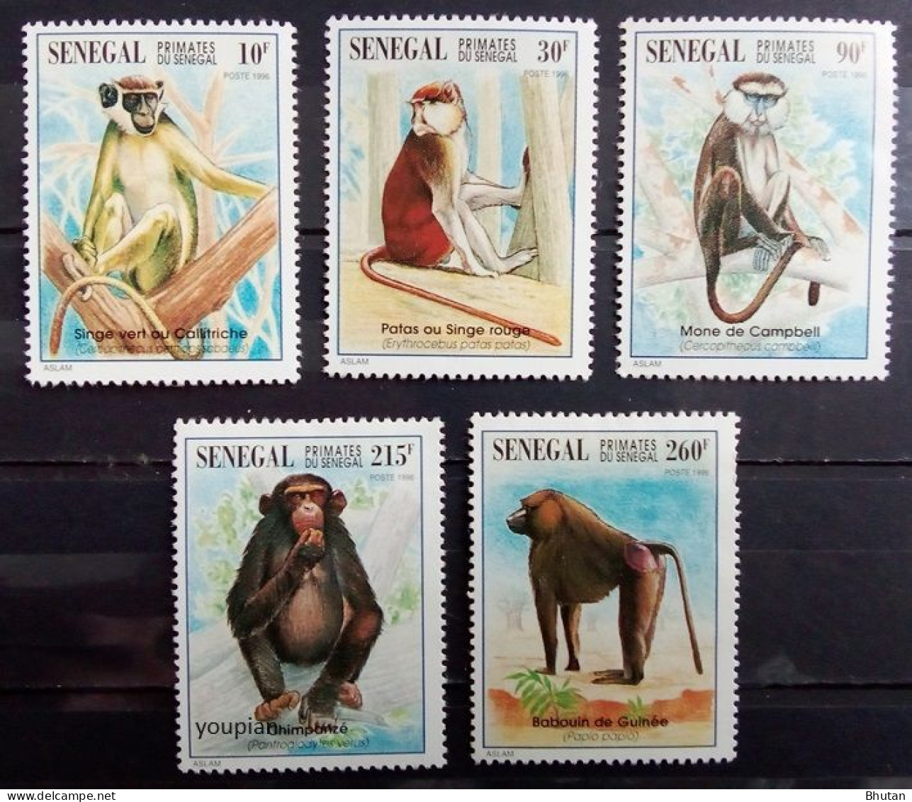 Senegal 1996, Monkeys, MNH Stamps Set - Sénégal (1960-...)