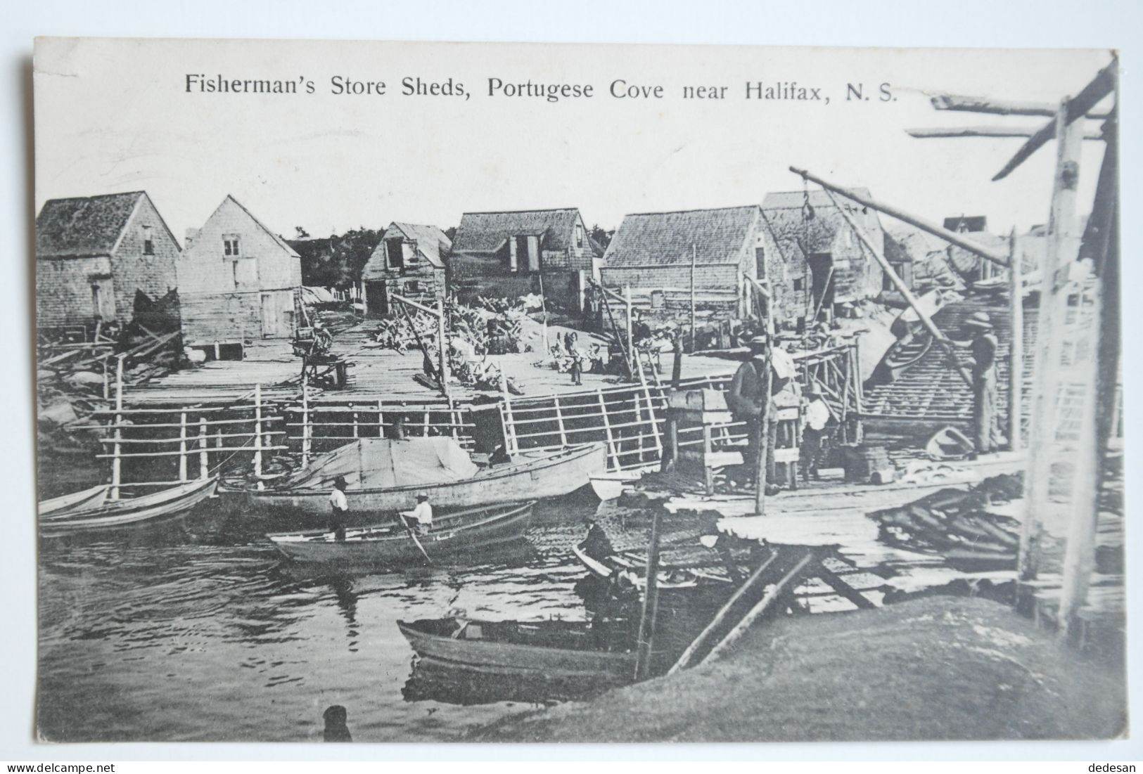 CPA 1907 Fisherman's Store Sheds, Portugese Cove Near Halifax - TER98 - Halifax