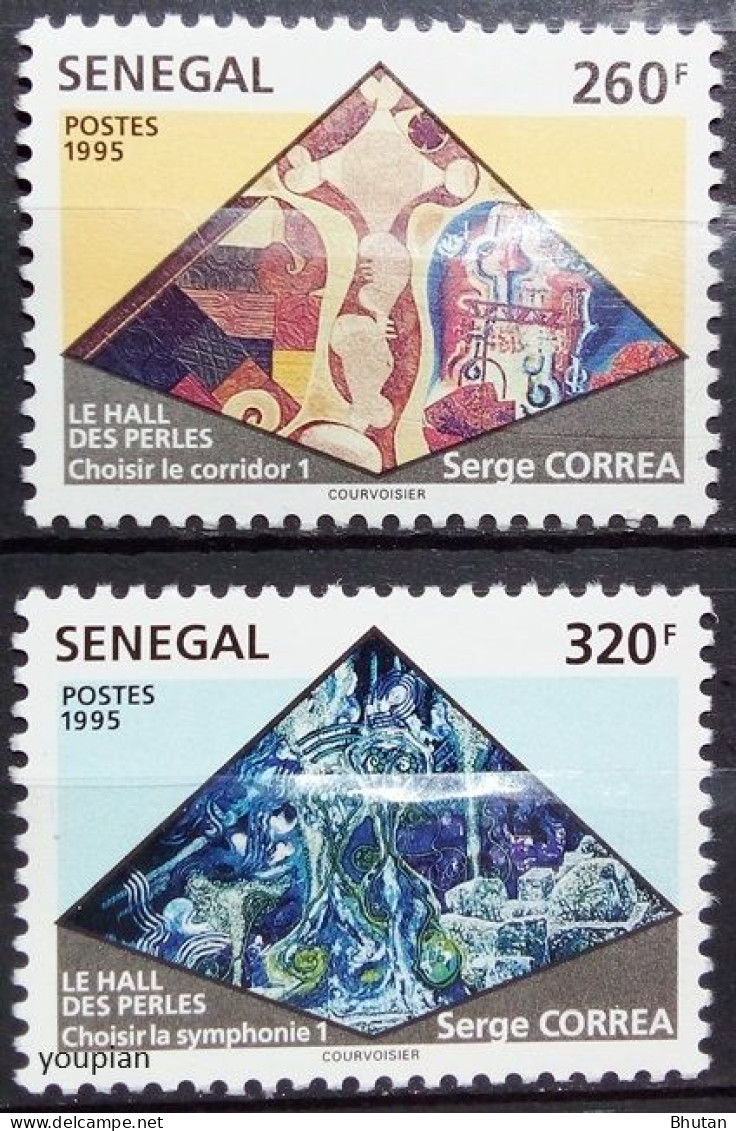 Senegal 1996, Painting Cycle From Serge Corres, MNH Stamps Set - Sénégal (1960-...)