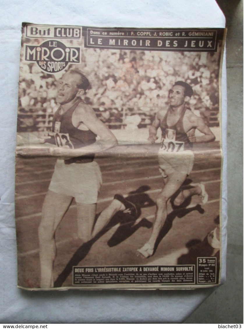 BUT CLUB Le Miroir Des Sports  N°363  1952 - Deportes