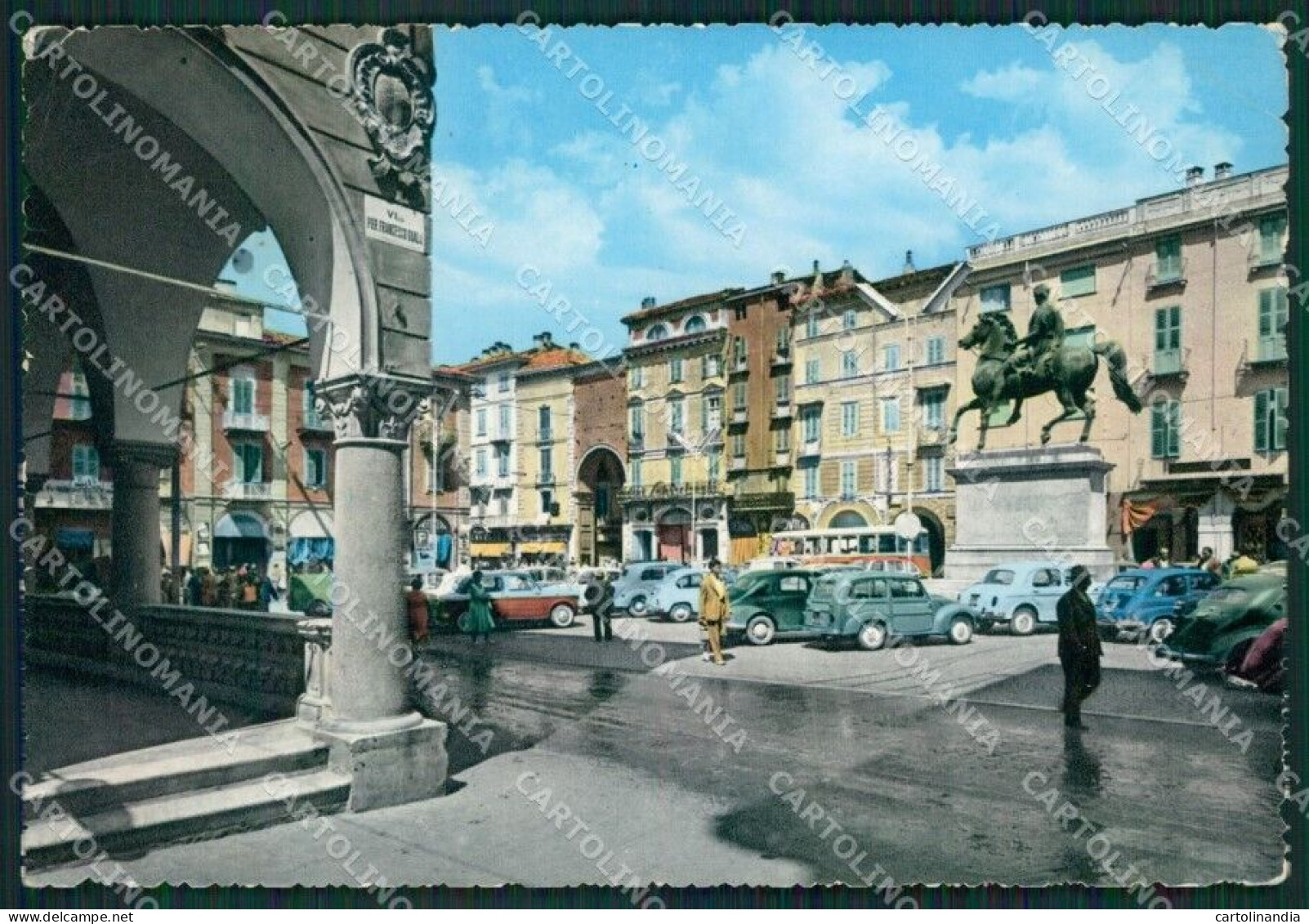 Alessandria Casale Monferrato Auto PIEGHE Foto FG Cartolina KB2293 - Alessandria