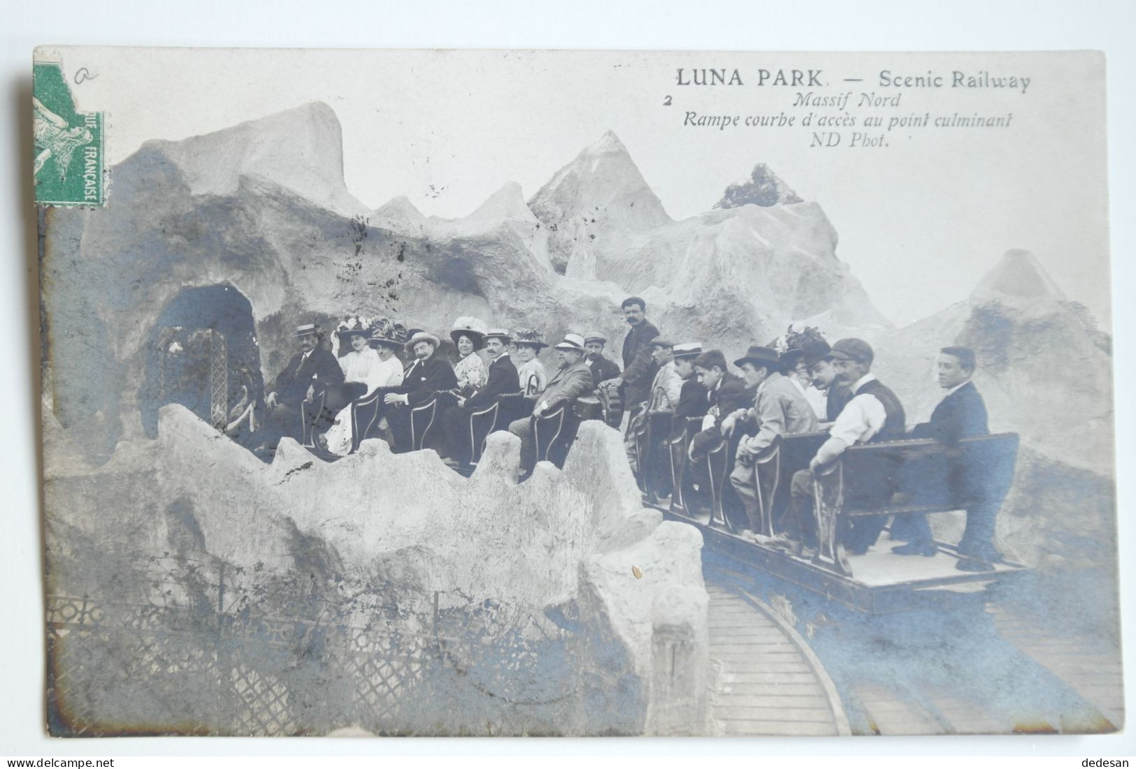 CPA 1909 LUNA PARK Scenic Railway Massif Nord Rampe Courbe D'accès - TER98 - Sonstige & Ohne Zuordnung