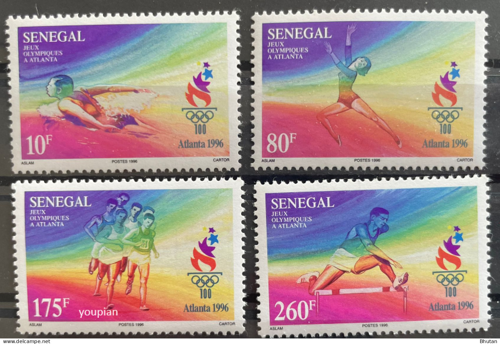 Senegal 1996, Summer Olympic Games In Atlanta, MNH Stamps Set - Sénégal (1960-...)