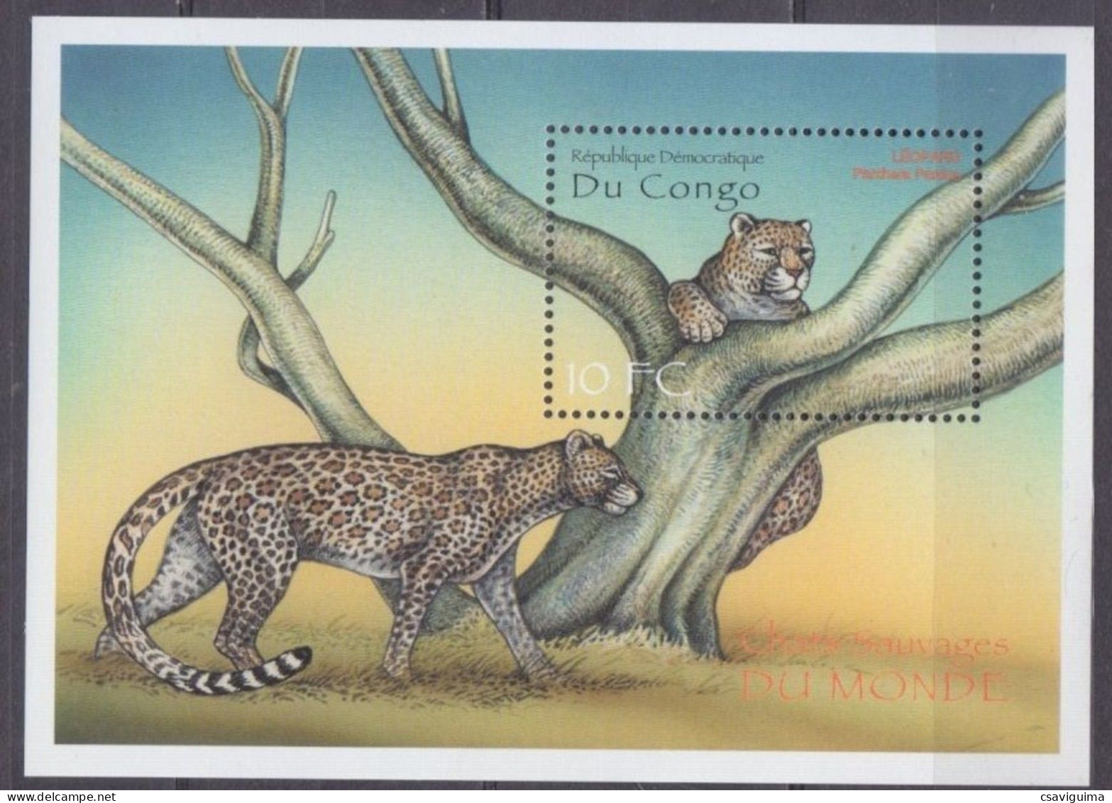 Congo - 2000 - Mammals: Panter - Yv Bf 66H - Sonstige & Ohne Zuordnung