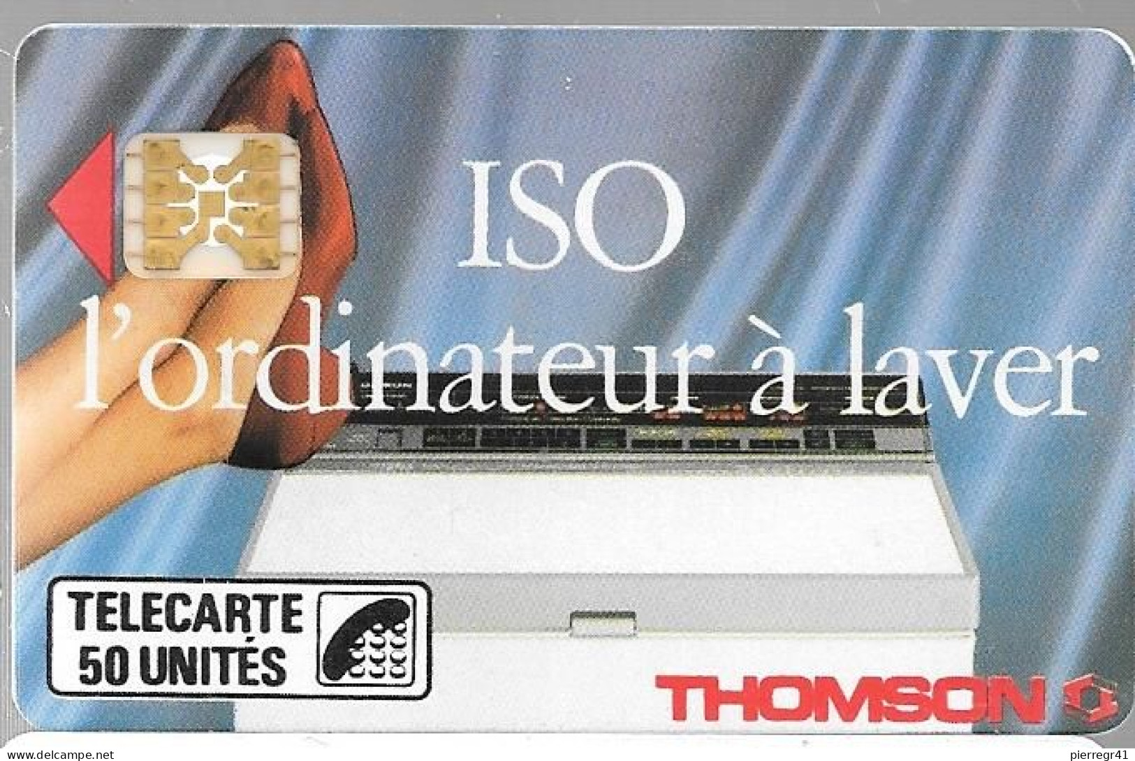 CARTE-PUBLIC-01/1989-F-46Aa-SC4ob-S/E-50U-ISO THOMPSON-ISO-Serigraphie-4 Pe9551-UTILISEE-TB E-/Tres RAre-Cote280€ - 1989