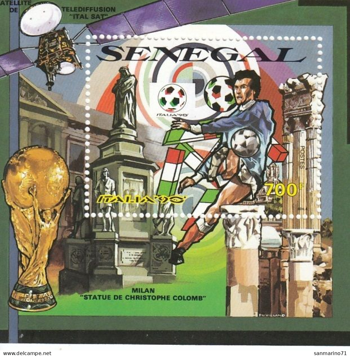 SENEGAL Block 57,unused - 1990 – Italie