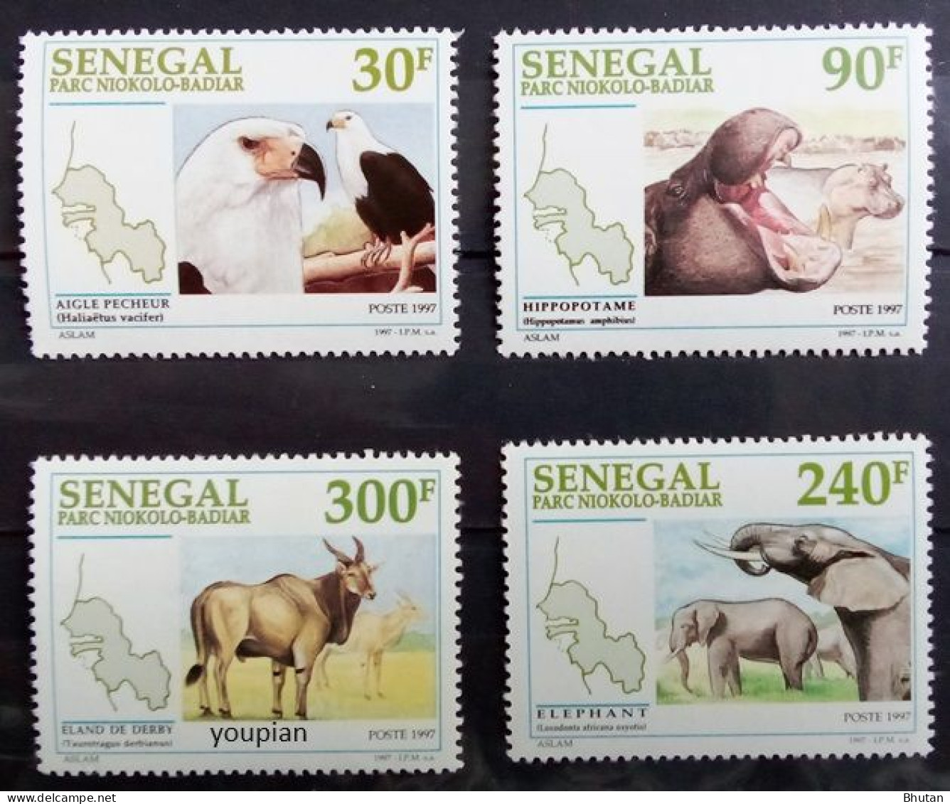 Senegal 1997, Fauna Of The Niomokolo Badiar National Park, MNH Stamps Set - Senegal (1960-...)