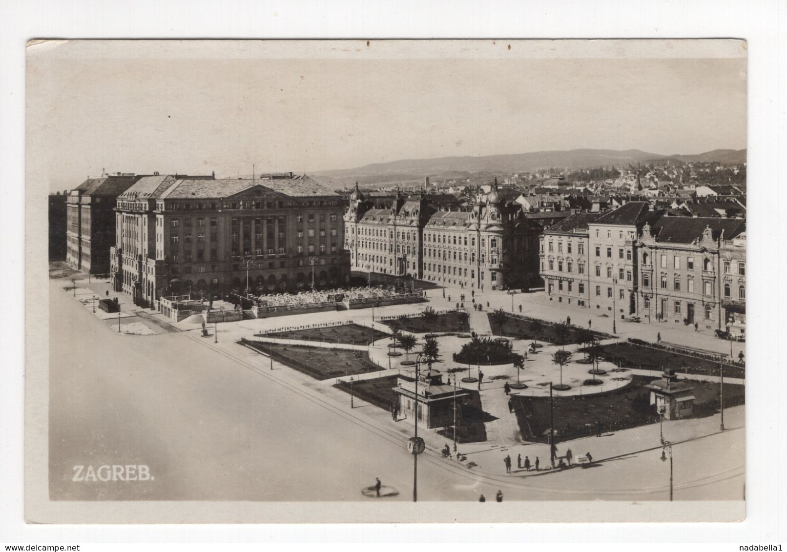 1930. KINGDOM OF YUGOSLAVIA,CROATIA,ZAGREB,ESPLANADE HOTEL POSTCARD,MINT - Yugoslavia