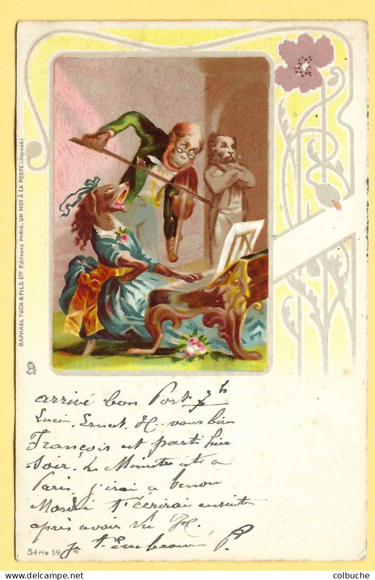 Publicité +++ Journal Le MATIN +++ Fête Des Enfants 1904 +++ Singe Et Chien Musiciens +++ - Advertising