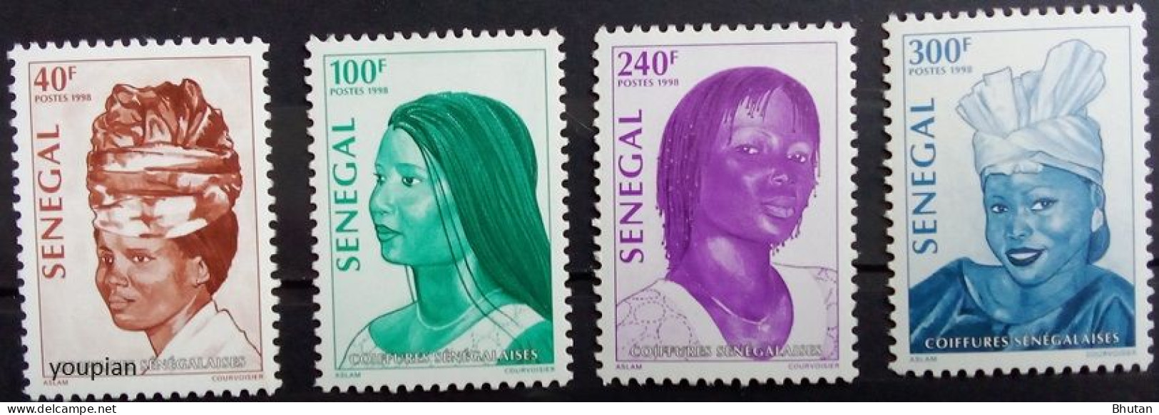 Senegal 1998, Hairstyles And Scarves, MNH Stamps Set - Sénégal (1960-...)