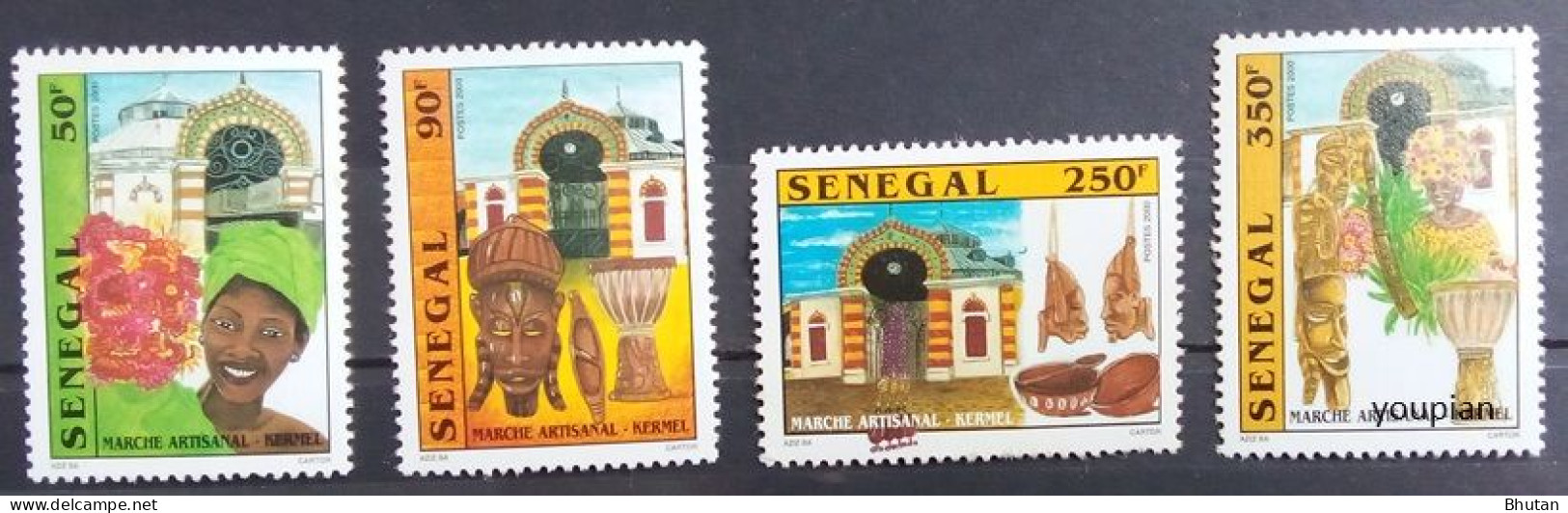 Senegal 2001, Arts And Crafts Market, MNH Stamps Set - Sénégal (1960-...)