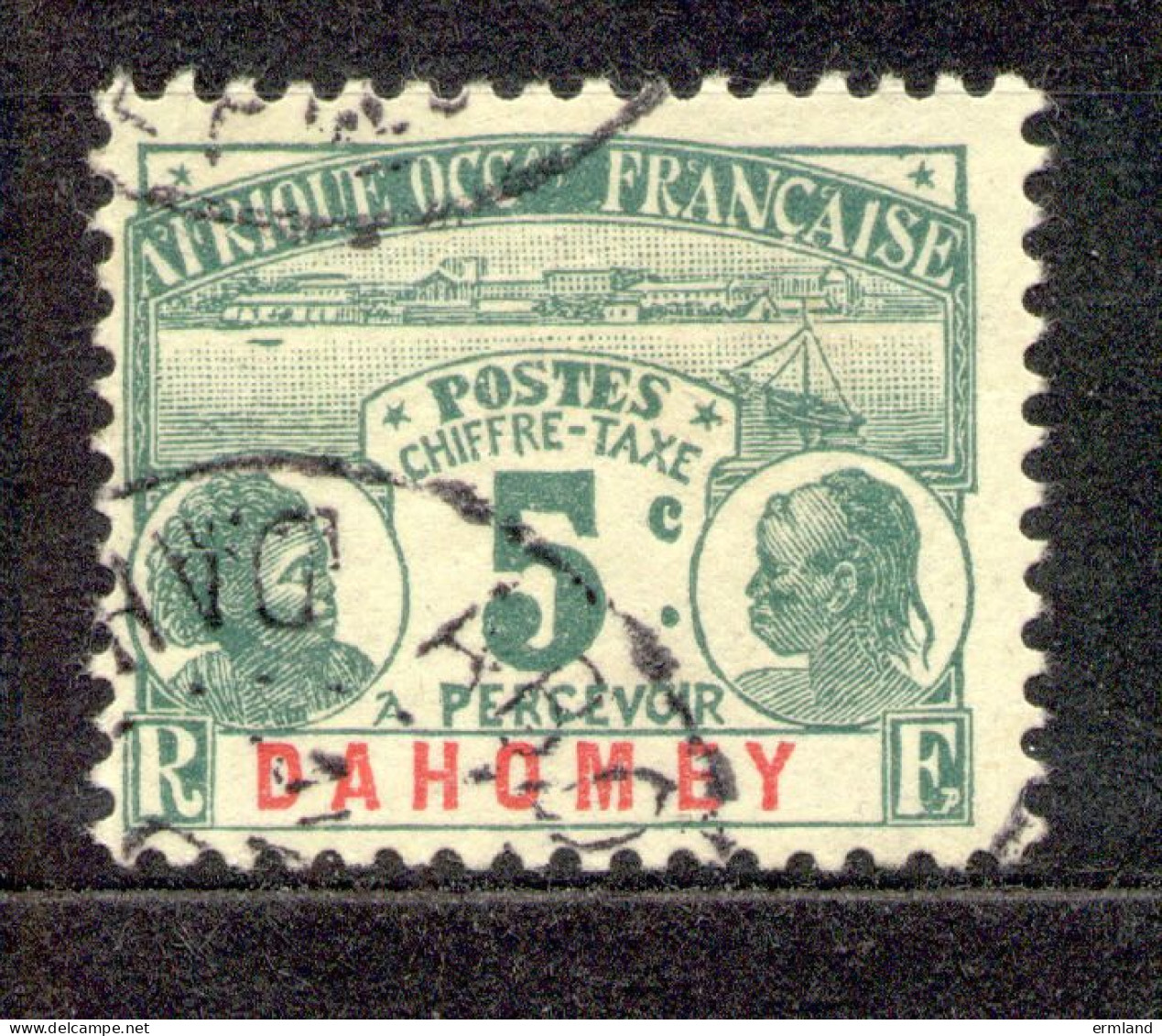 Dahomey 1906, Michel-Nr. Porto  1 O - Gebruikt