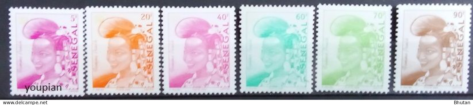 Senegal 2002-2003, Senegalese Woman, MNH Stamps Set - Senegal (1960-...)