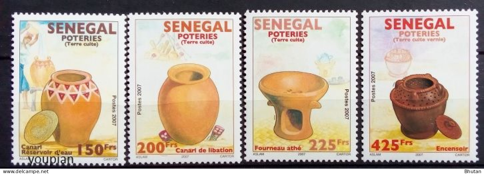 Senegal 2007, Pottery, MNH Stamps Set - Senegal (1960-...)