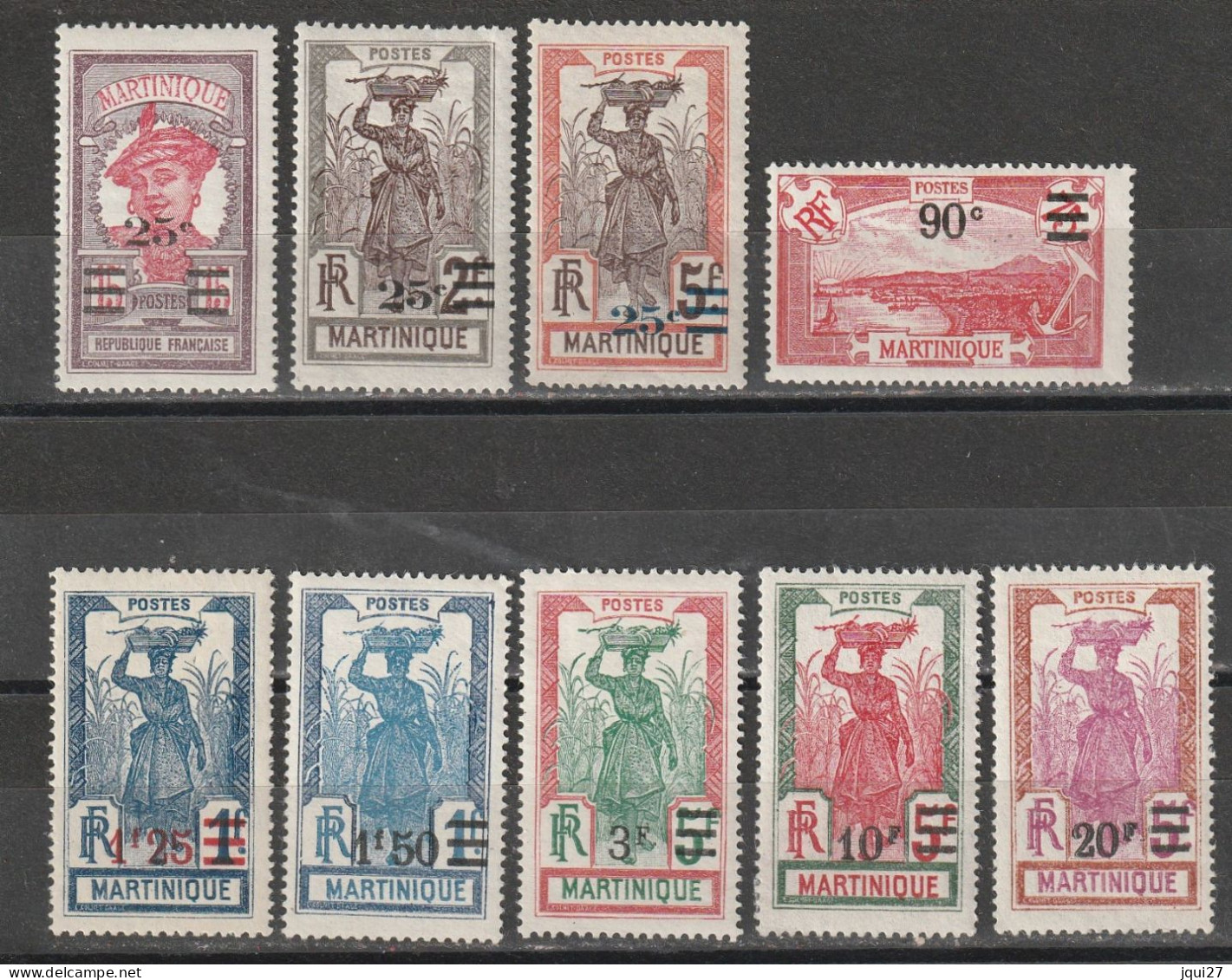 Martinique N° 111 - 119 * - Neufs