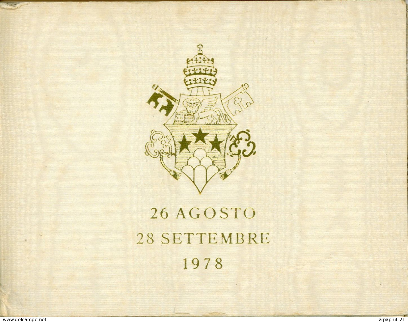 Pontiff Joannes Paulus,I John Paul I MCMLXXVIII 1978 Silver 1000 Lire - Vatican
