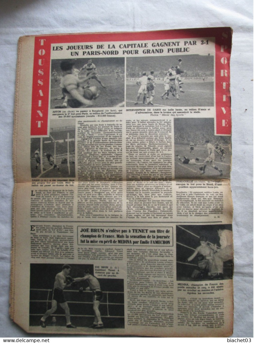 LE MIROIR DES  SPORTS  N°120   1943 - Sport