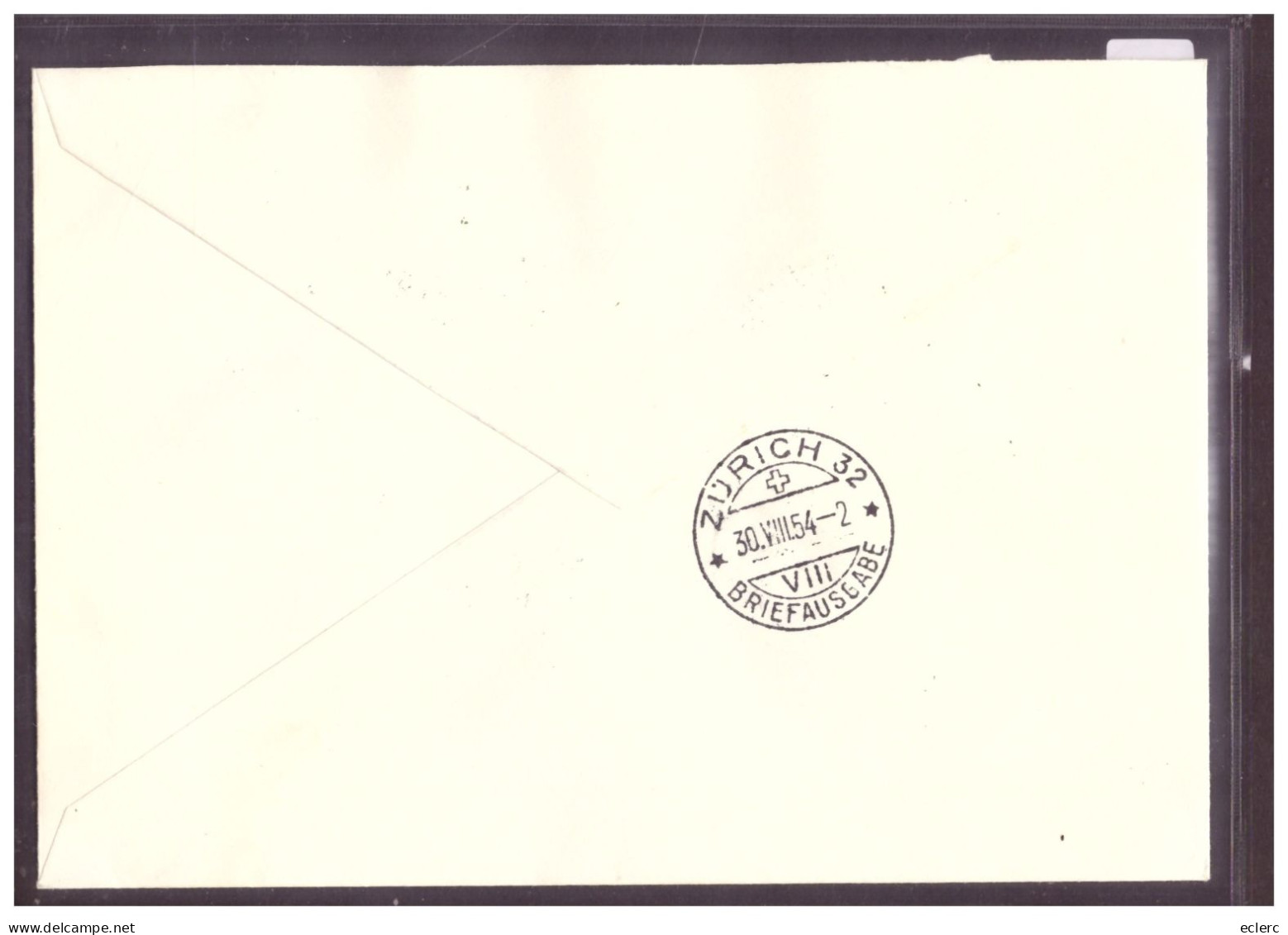 BUREAU DE POSTE AUTOMOBILE - ZÜRICH - BALLONAUFSTIEG 1954 - SCHWEIZ.  AUTOMOBIL POSTBUREAU - Postmark Collection