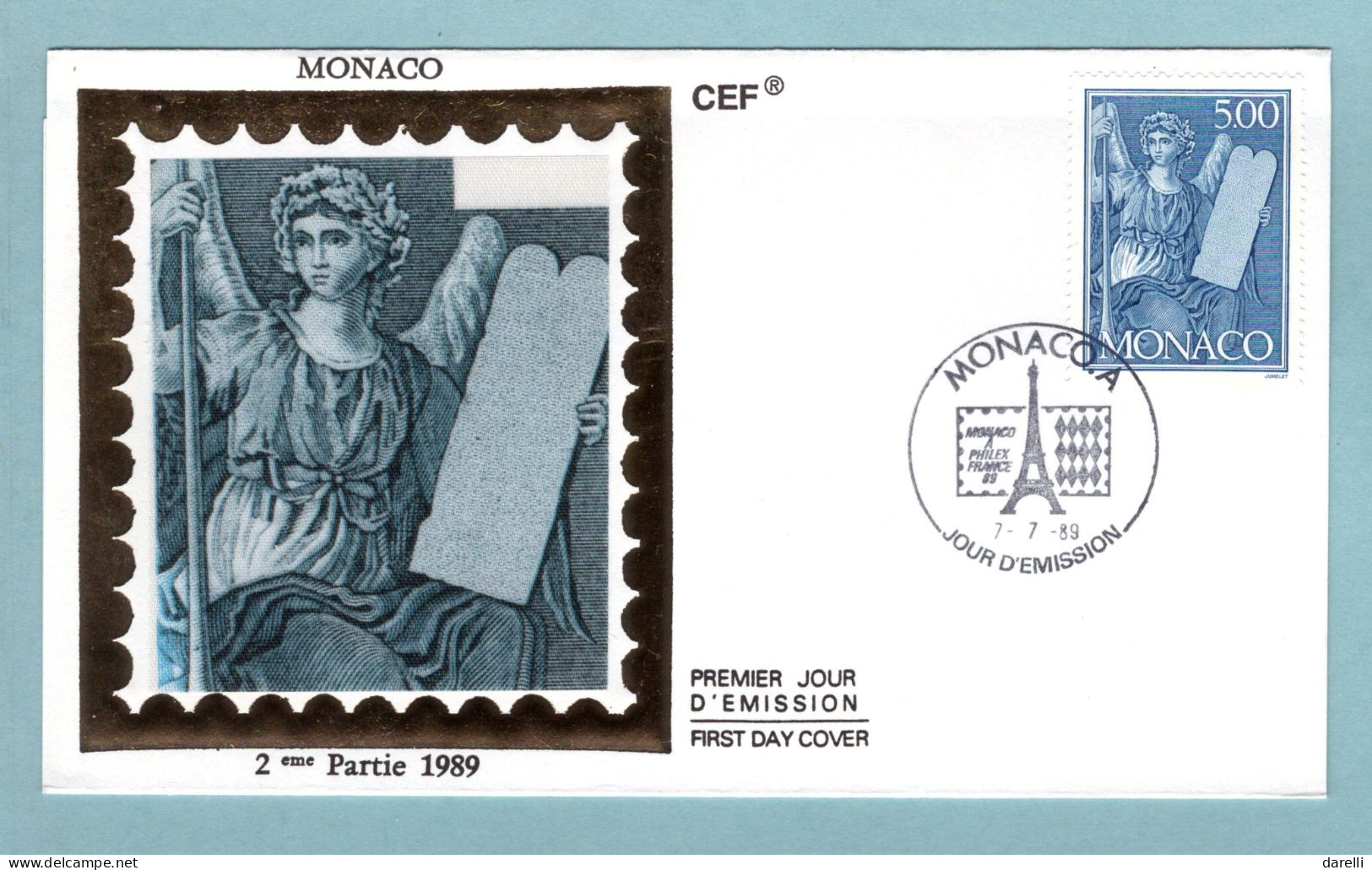 FDC Monaco 1989 - Philexfrance 89 - Liberté - YT 1688 - FDC