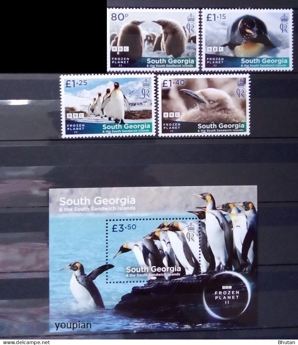 South Georgia And The South Sandwich Islands 2023, Frozen Planet, MNH Stamps Set - South Georgia