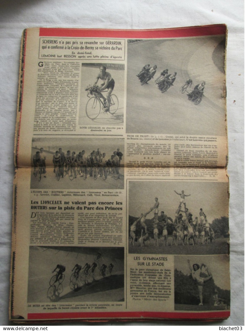 LE MIROIR DES  SPORTS  N°109   1943 - Sport