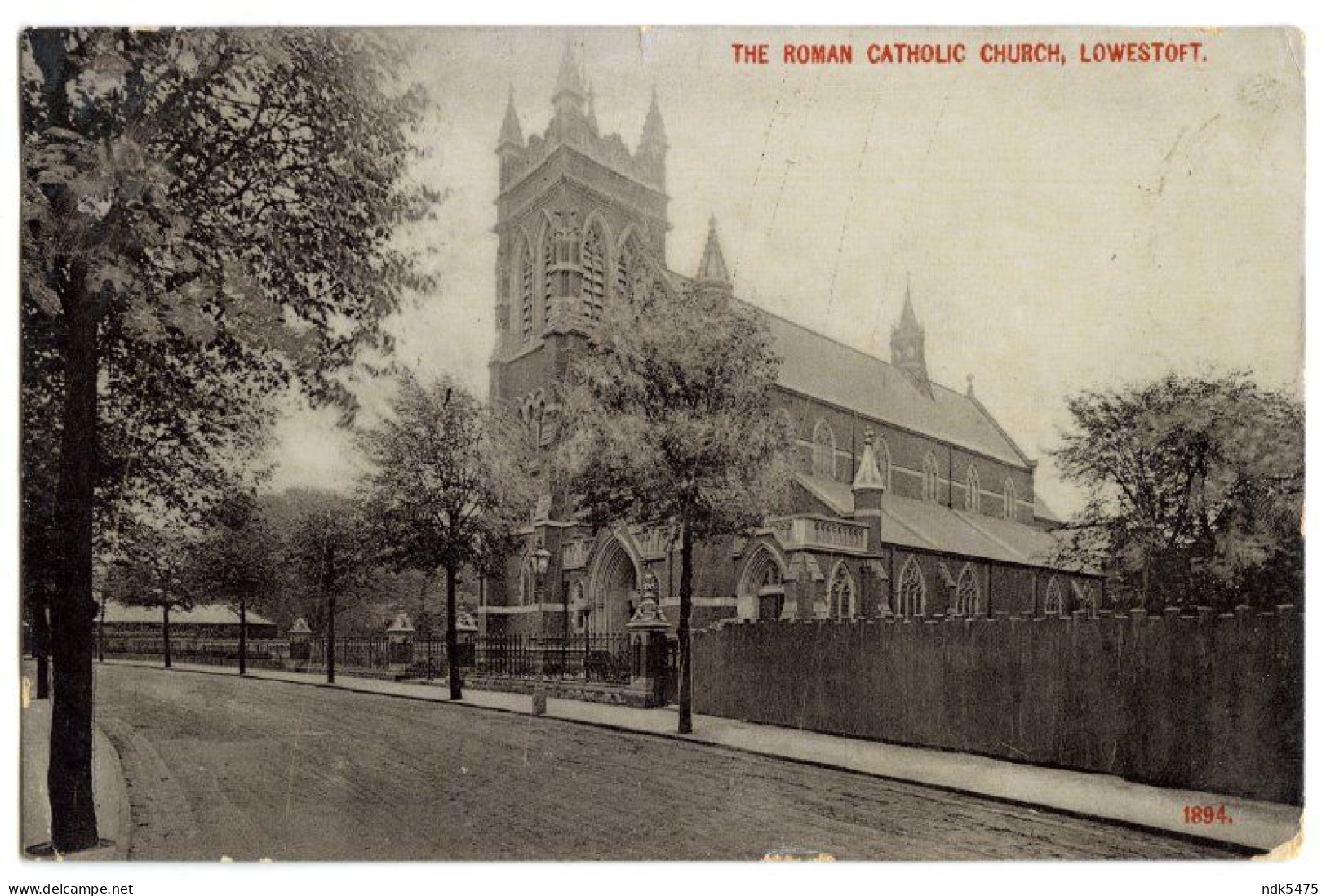 LOWESTOFT : THE ROMAN CATHOLIC CHURCH / CDS POSTMARK / BECCLES, ELLOUGH HILL (KNIGHTS) - Lowestoft