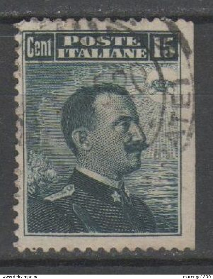 ITALIA 1911 - Effigie 15 C. - Varietà Non Dentellato A Destra - Afgestempeld