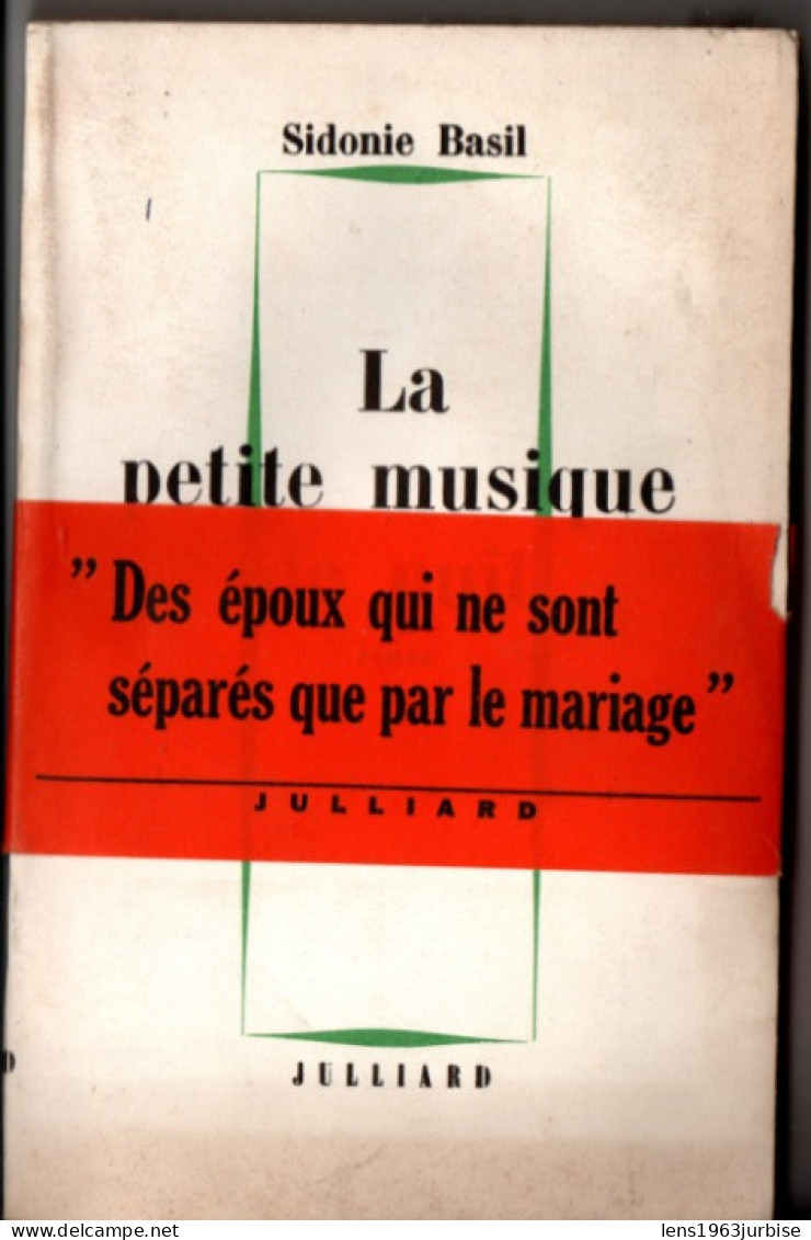 Sidonie Basil , La Petite Musique De Nuit  , Julliard  ( 1962 ) ,TBE Jamais Coupé - Belgische Schrijvers
