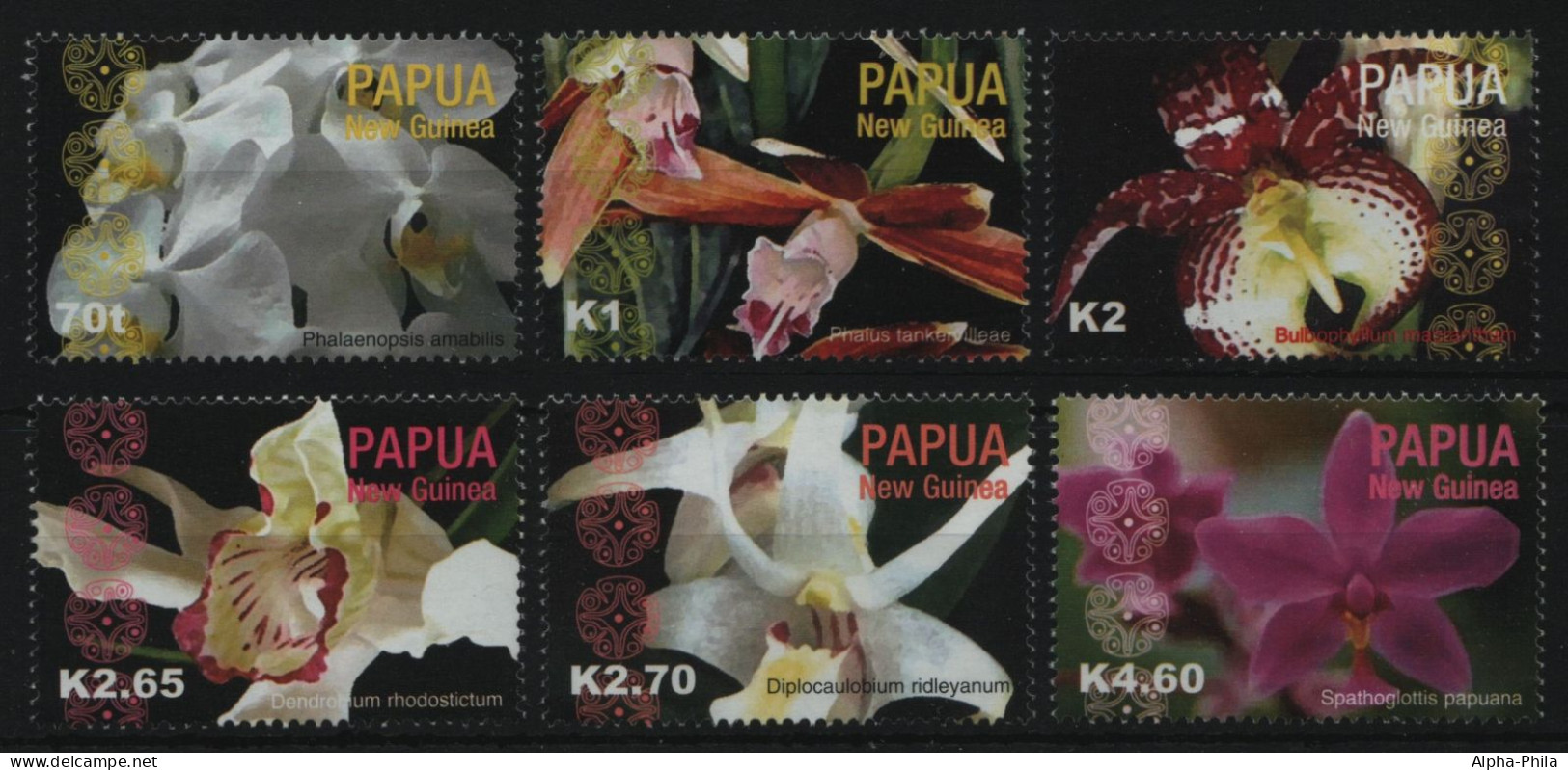 Papua-Neuguinea 2004 - Mi-Nr. 1058-1063 ** - MNH - Orchideen / Orchids - Papua-Neuguinea