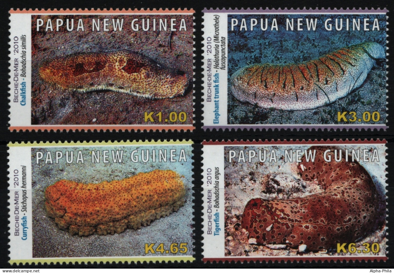 Papua-Neuguinea 2010 - Mi-Nr. 1504-1507 ** - MNH - Meerestiere / Marine Life - Papua-Neuguinea