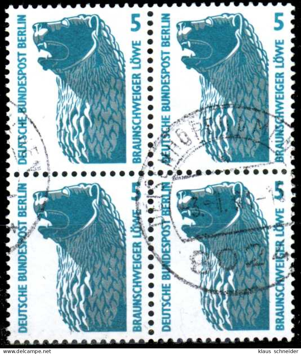 BERLIN DS SEHENSW Nr 863 Gestempelt VIERERBLOCK X14356E - Used Stamps