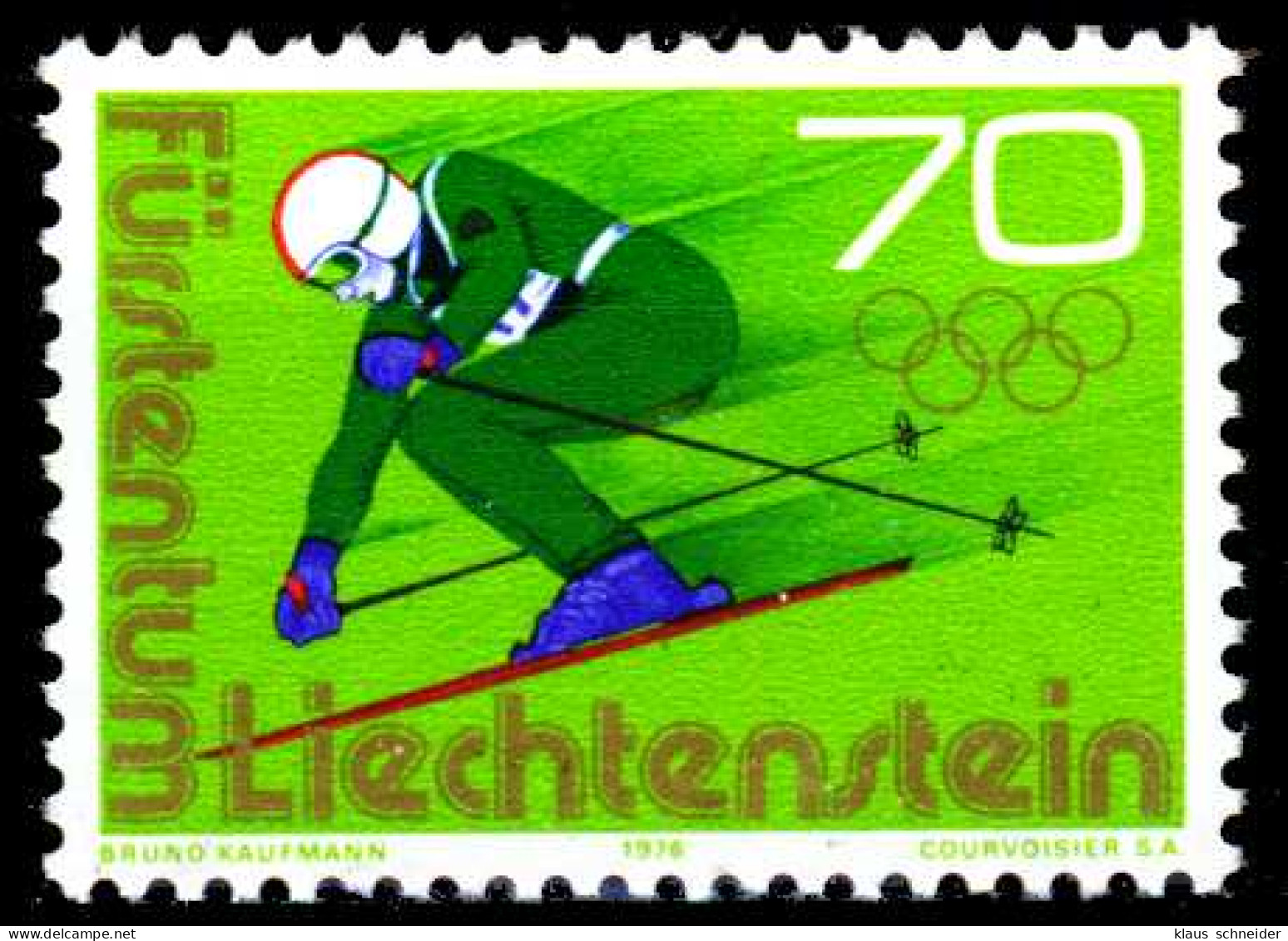 LIECHTENSTEIN 1975 Nr 637 Postfrisch S3179C6 - Unused Stamps