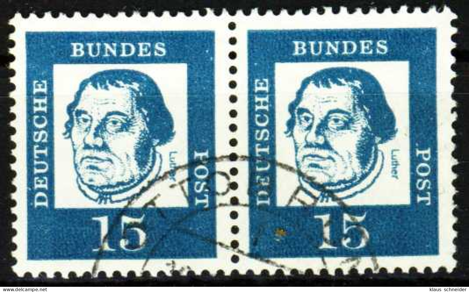 BRD DS BED. DEUT. Nr 351y Gestempelt WAAGR PAAR X278ECA - Used Stamps