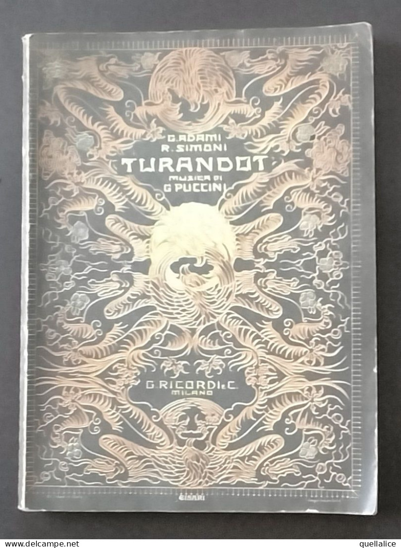 03899 "TURANDOT - DRAMMA LIRICO IN TRE ATTI E CINQUE QUADRI - MUSICHE DI G. PUCCINI - TEATRO ALLA SCALA 25.04.26" ORIG. - Programme