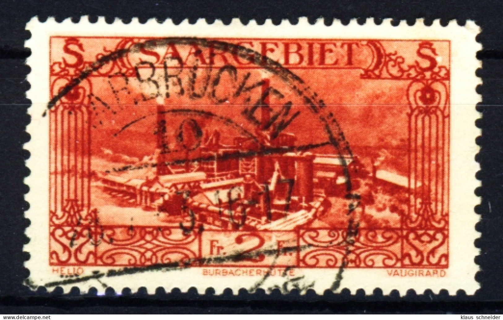 SAARGEBIET 1926 Nr 119 Gestempelt X3BEEE2 - Oblitérés
