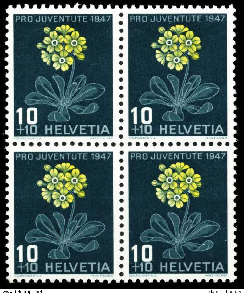 SCHWEIZ PRO JUVENTUTE Nr 489 Postfrisch VIERERBLOCK X54BB82 - Unused Stamps