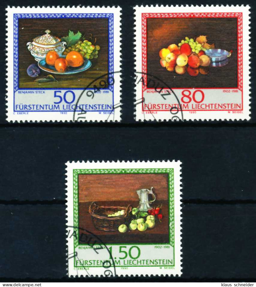 LIECHTENSTEIN 1990 Nr 990-992 Gestempelt SA18F6A - Usados