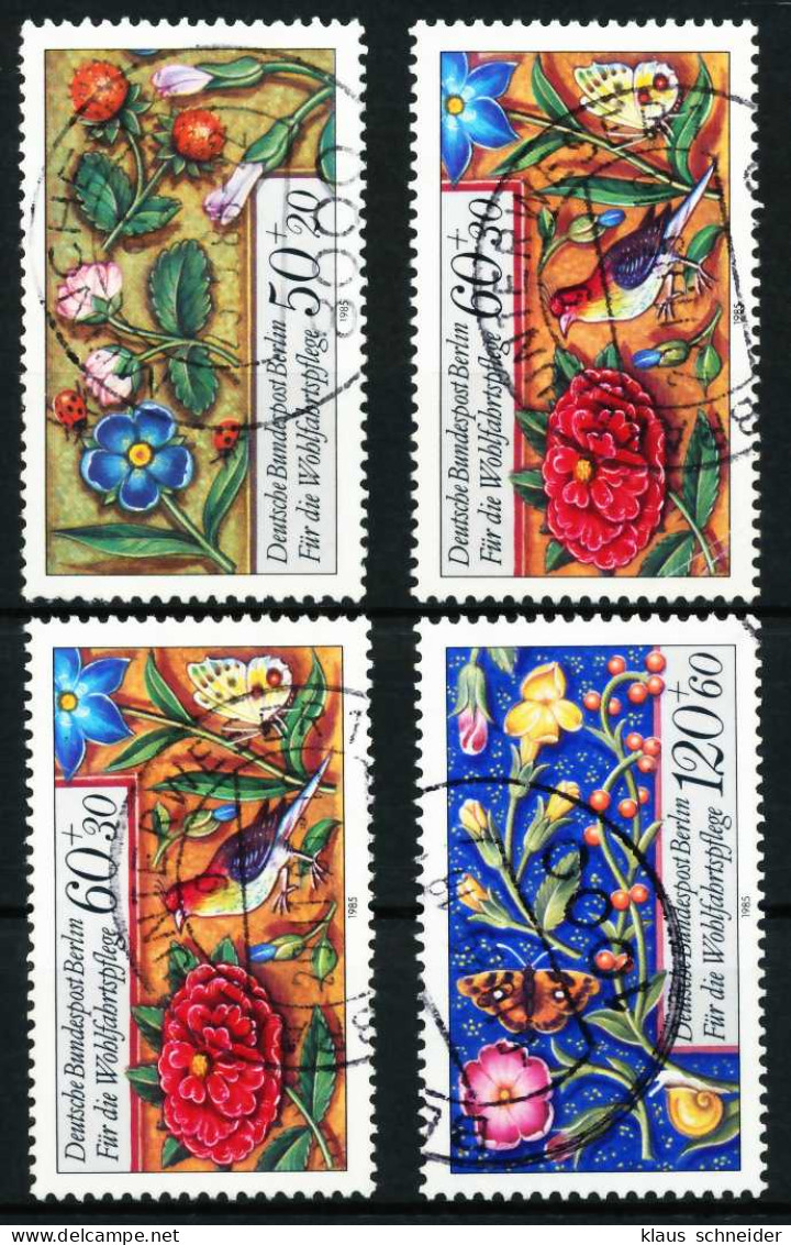 BERLIN 1985 Nr 744-747 Zentrisch Gestempelt X62E416 - Used Stamps