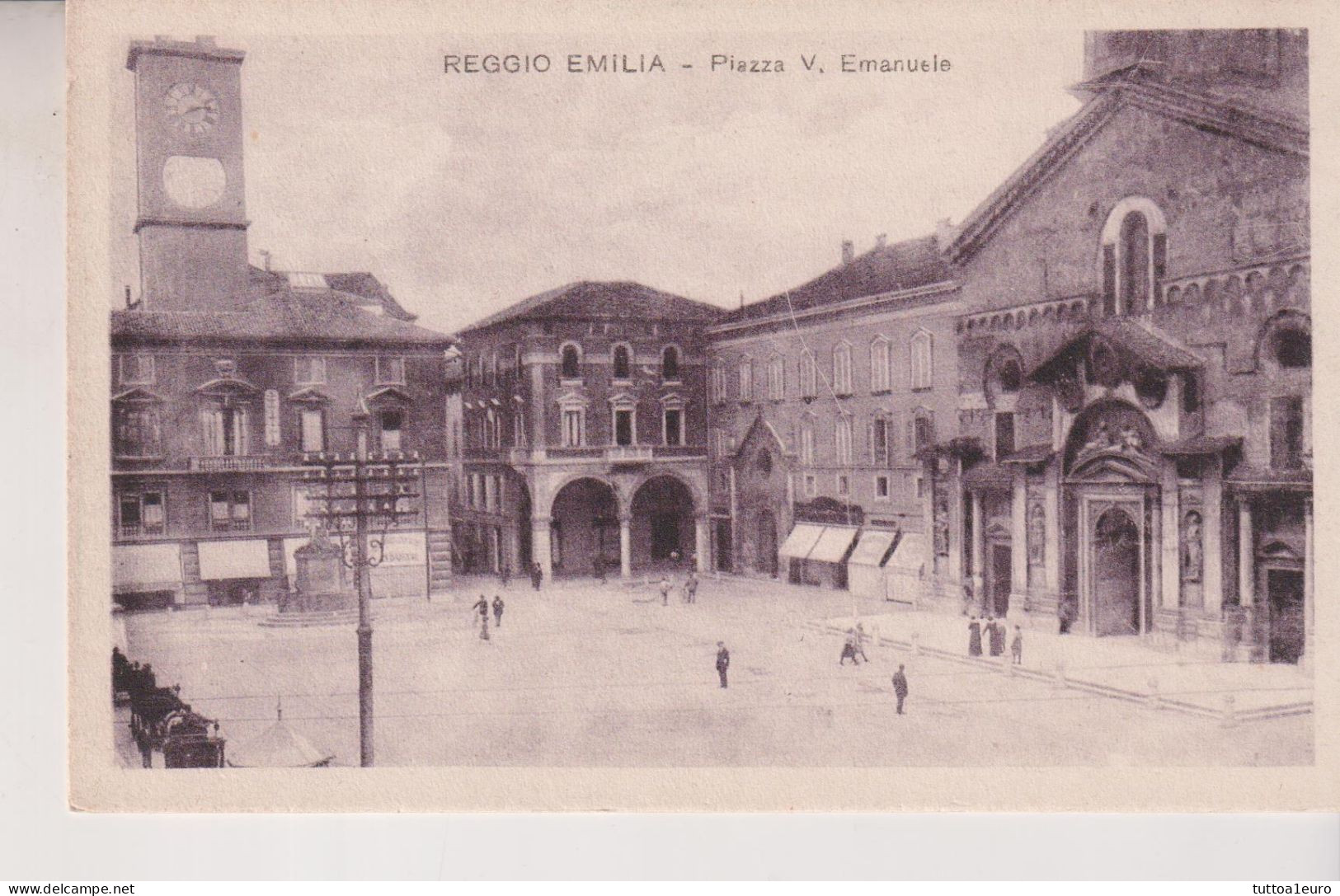 REGGIO EMILIA  PIAZZA VITTORIO EMANUELE  NO VG - Reggio Nell'Emilia